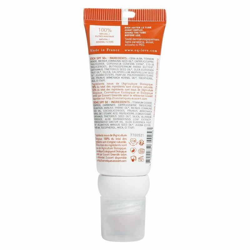 Vente flash 🥰 EQ Combistick crème SPF 50 & stick SPF 50+ - Crème solaire - Certifiée Bio 👍 4 Vente flash 🥰 EQ Combistick crème SPF 50 & stick SPF 50+ - Crème solaire - Certifiée Bio 👍 – Image 2