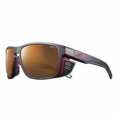 Remise 💯 Julbo Shield verres Caméléon - Lunettes de soleil 👍 -ARVA Shop julbo shield lunettes de soleil black translu orange securit